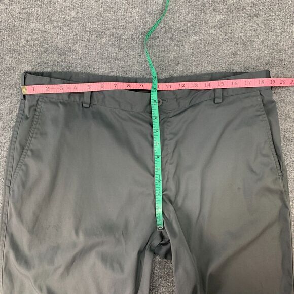 Nike Golf Pants Mens 38 Gray Flat Front DriFit Tech Classic Straight Leg Stretch - Picture 4 of 15